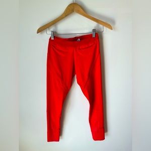 Adidas by Stella McCartney, red, cropped leggings. Size XS